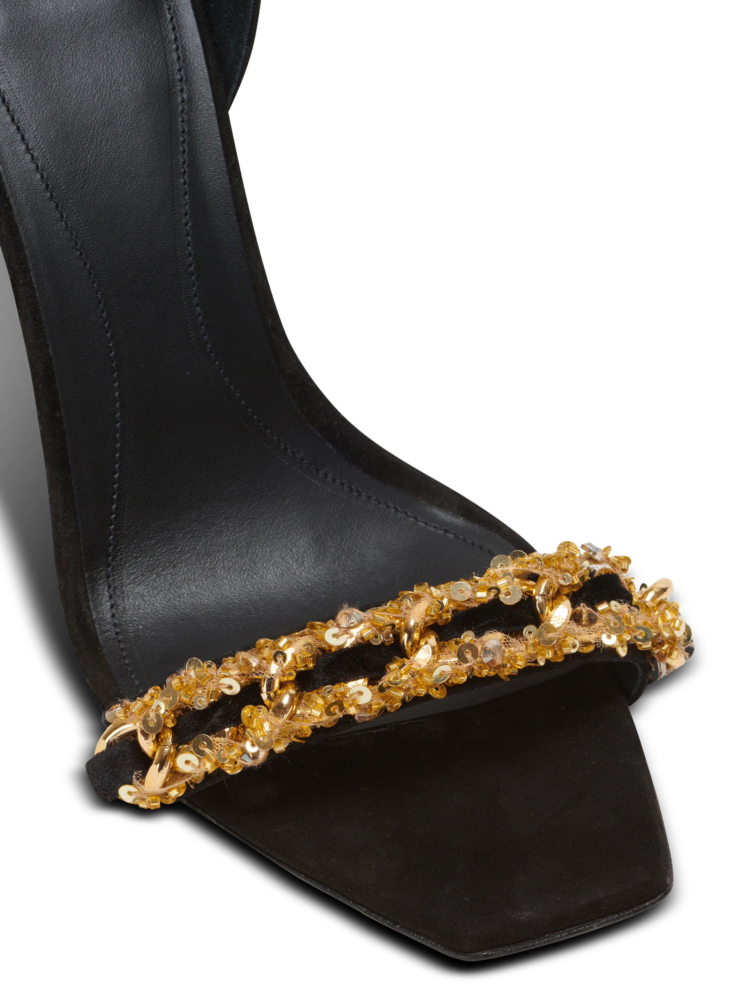 Uma suede and chain sandals - 5