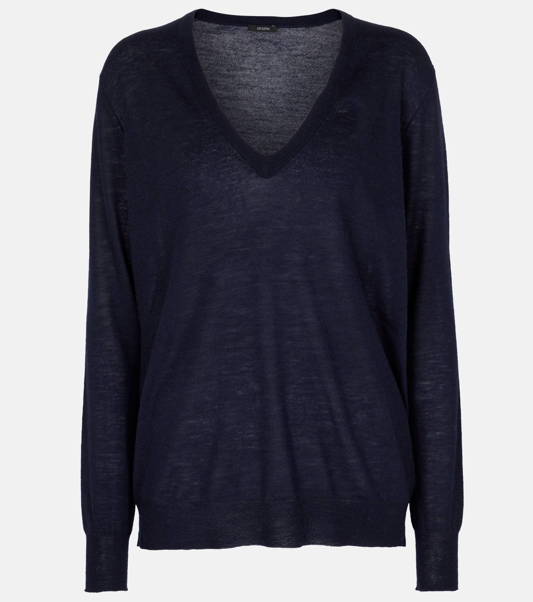 Cashair cashmere V-neck sweater - 1