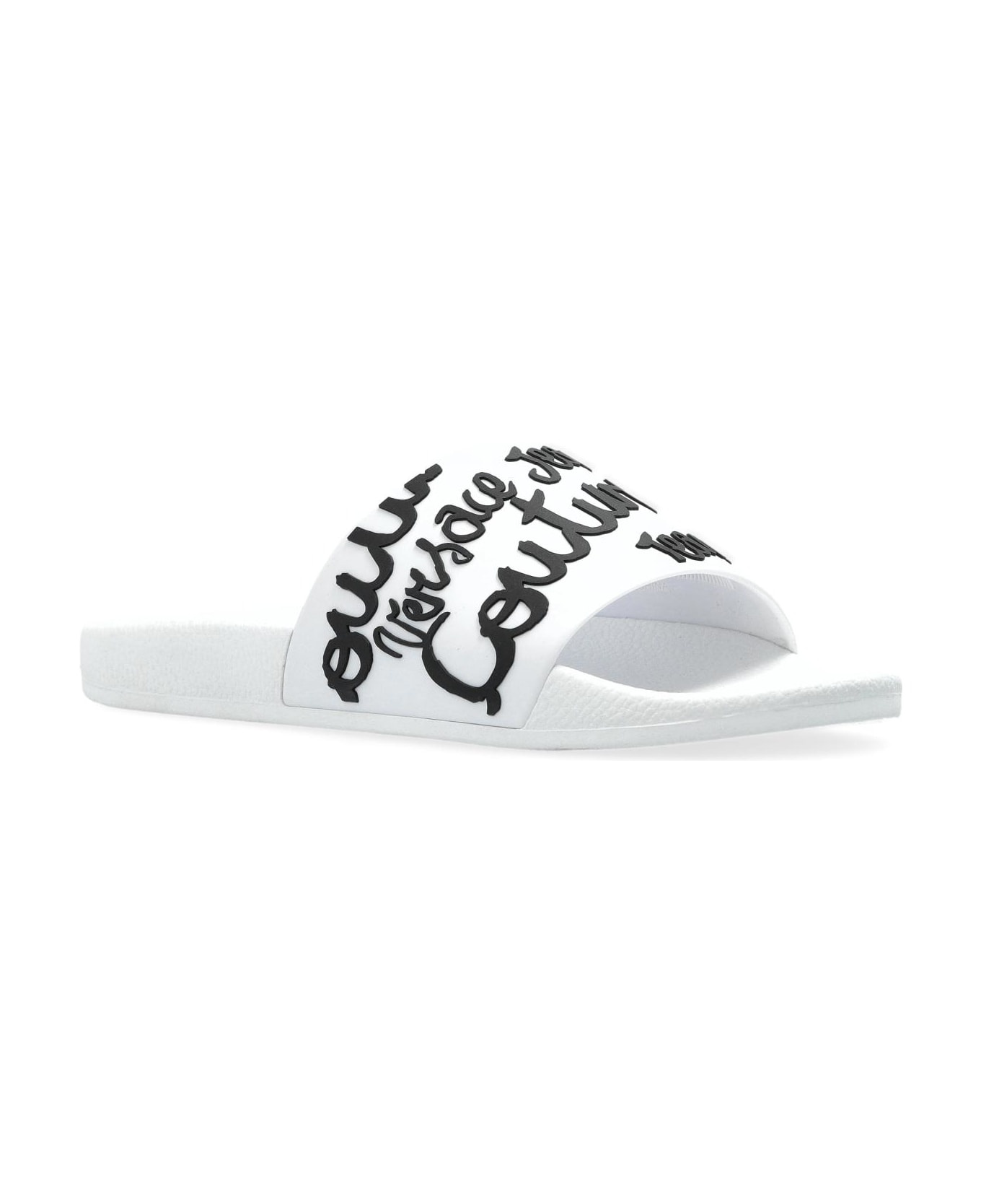 Versace Jeans Couture Rubber Slides With Logo - 4