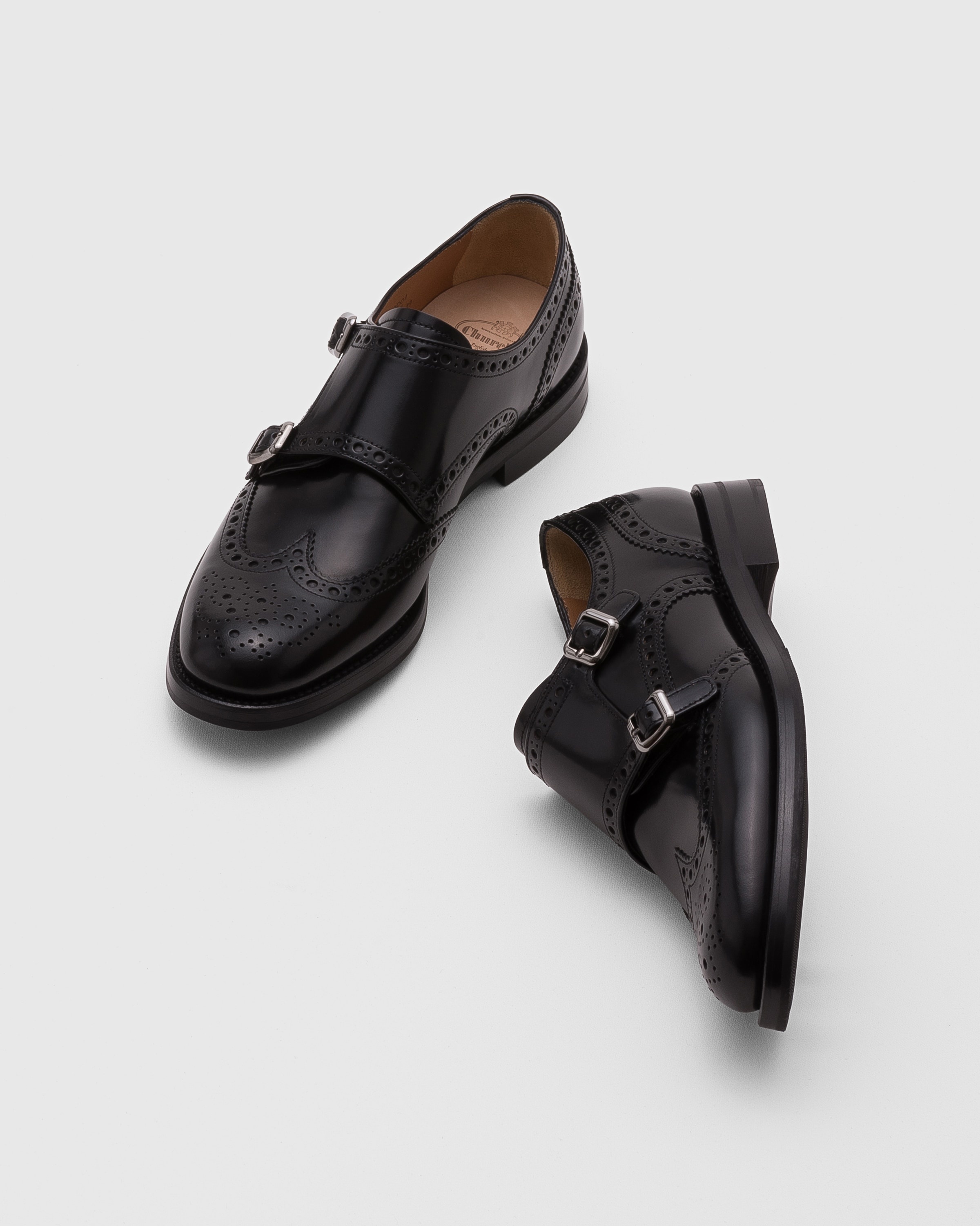 Brushed-leather lace-ups - 2