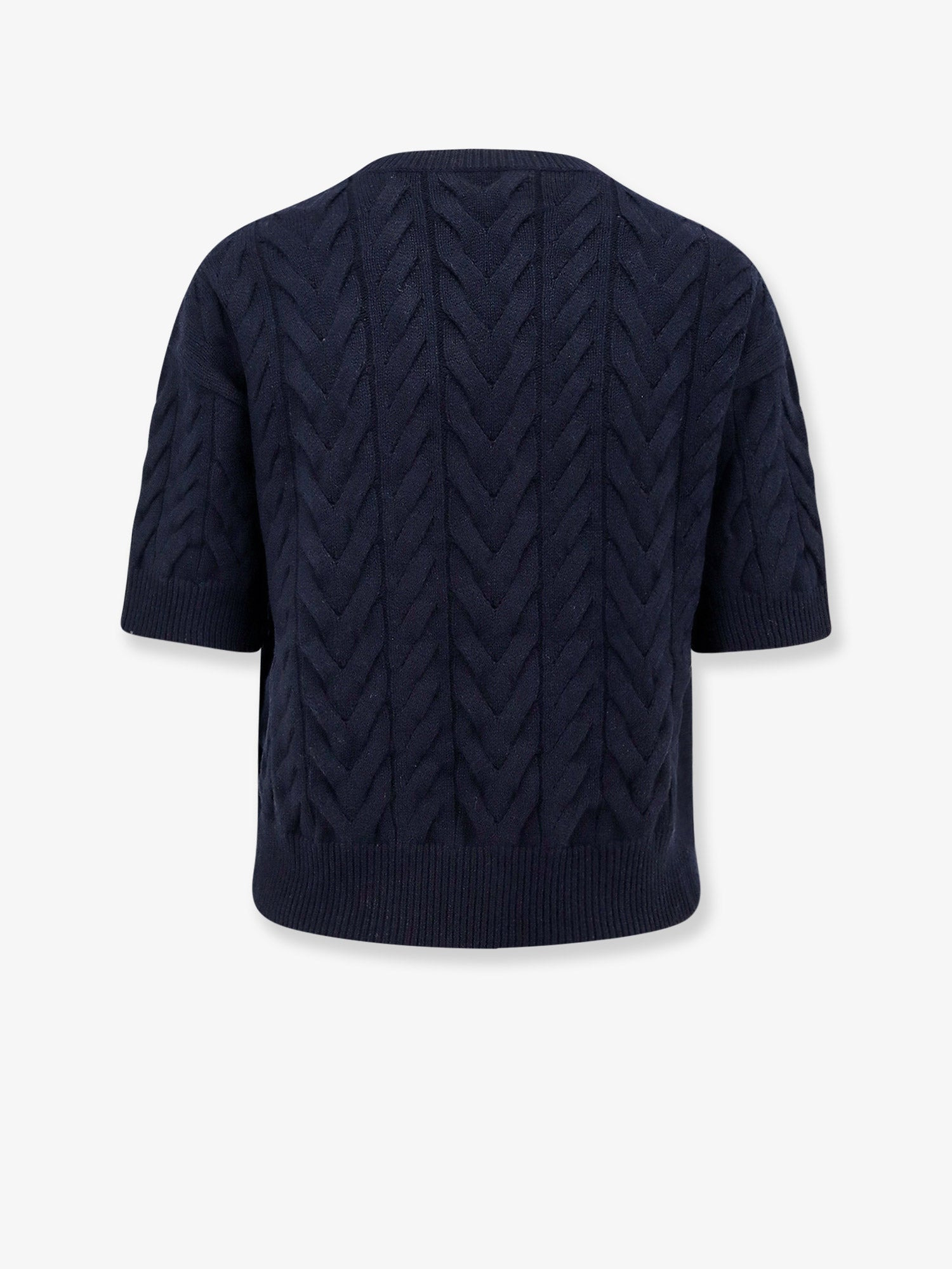 Dominus Wool Sweater With Cable Knit - 4