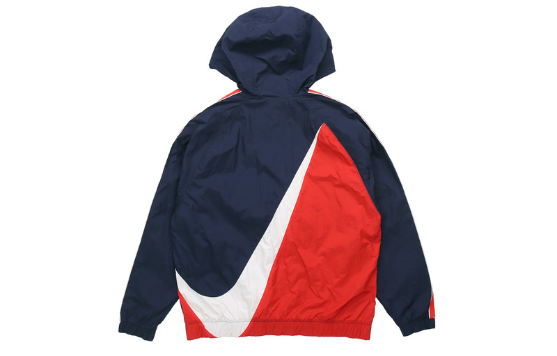 Nike Nike Sportswear Big Swoosh Hooded Long Sleeve Color Block Jacket Cd0420-451 Colorblock CD0420-451 outlook