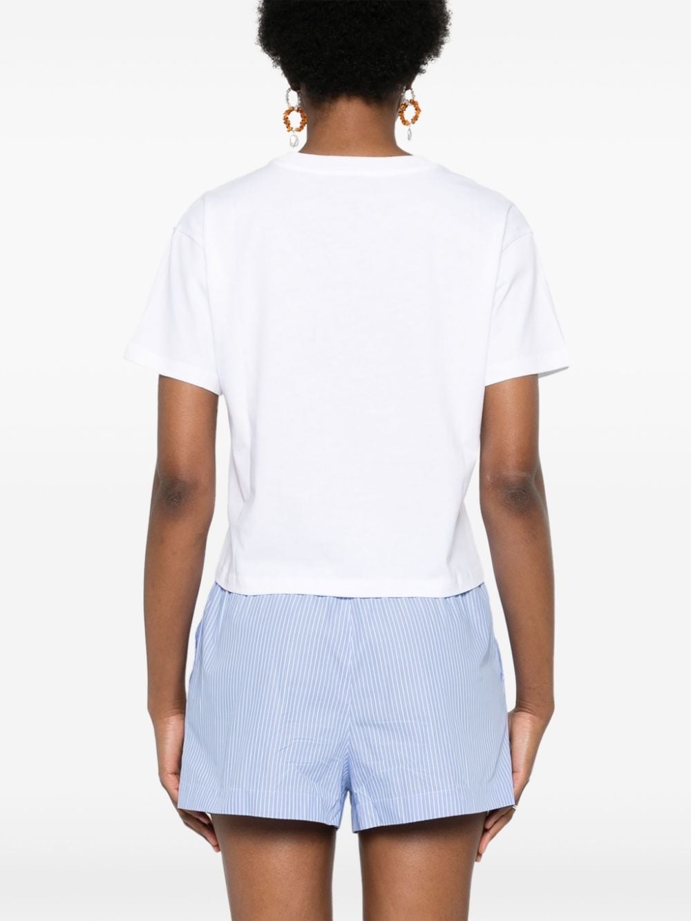 logo-print cotton T-shirt - 4