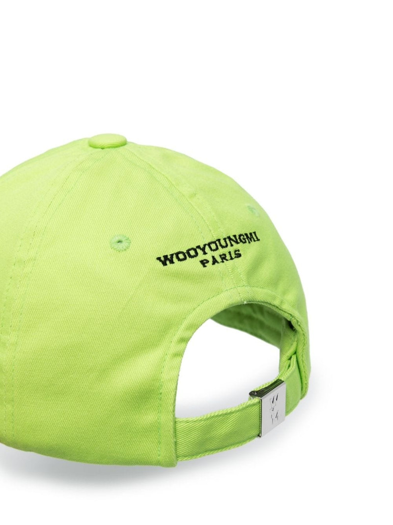 Wooyoungmi logo-embroidered cotton cap outlook