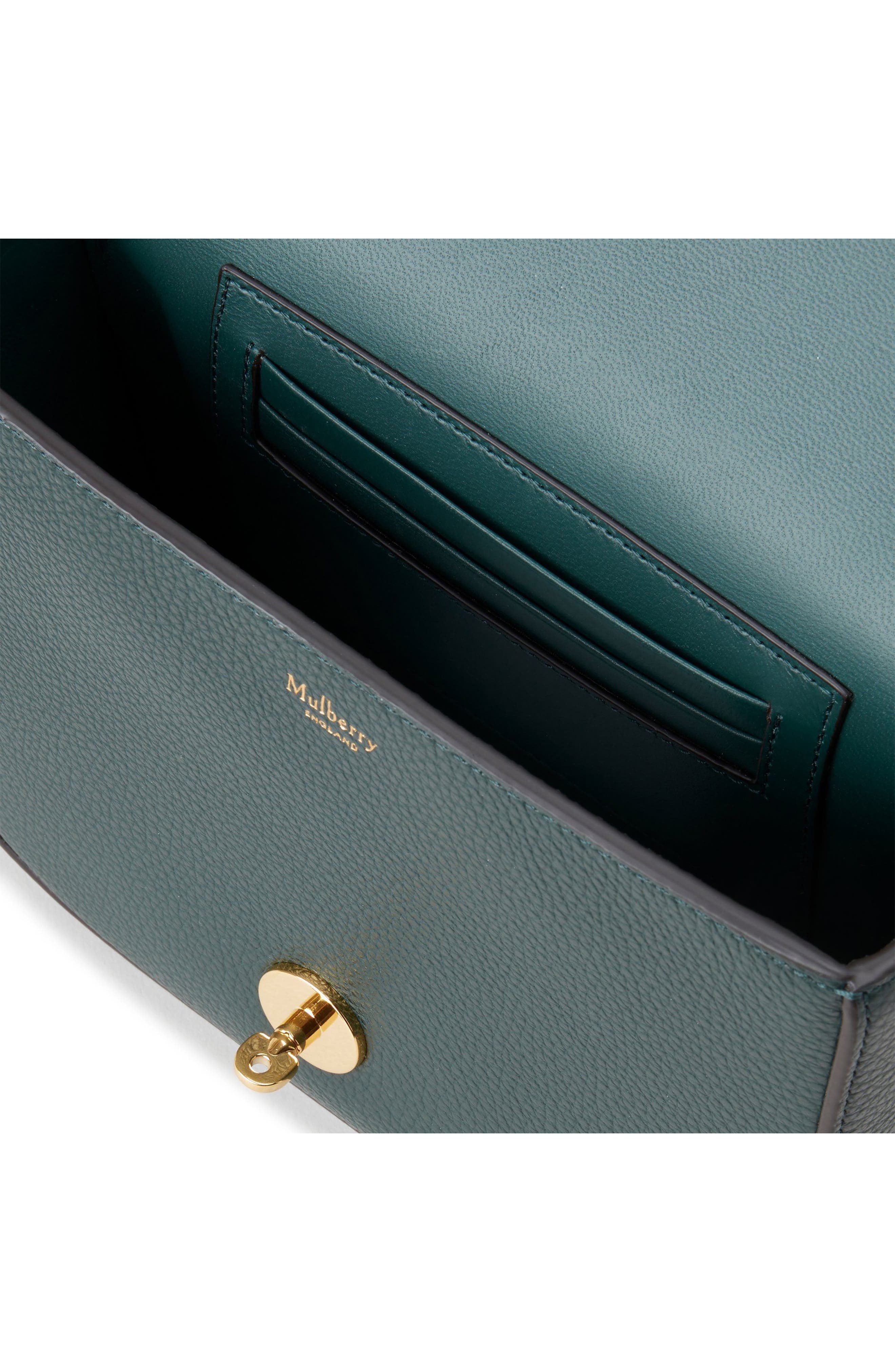 Mulberry Small Darley Leather Crossbody Bag in Mulberry Green at Nordstrom - 4