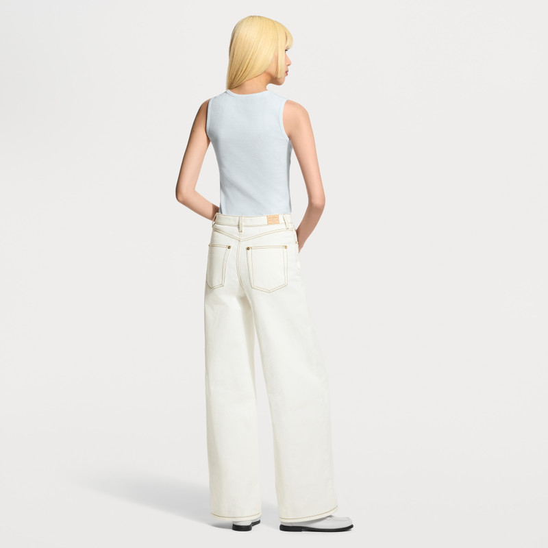 Contrast Stitch Utility Jeans 5