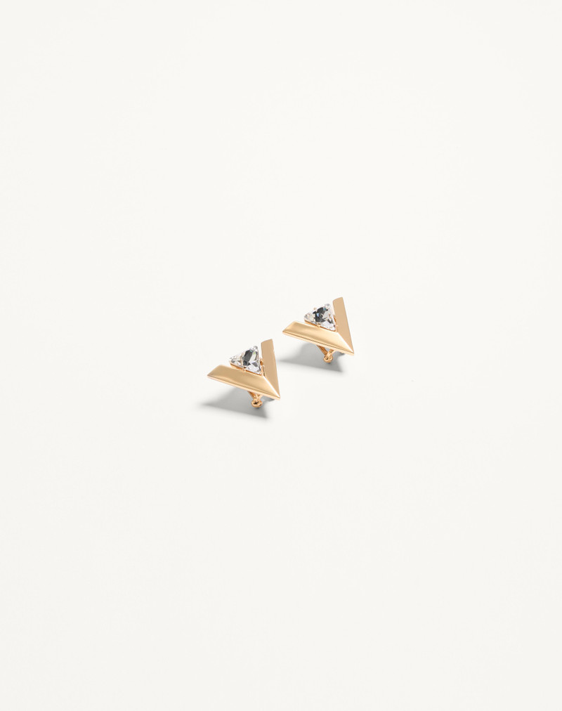 JE LES V METAL AND CRYSTAL EARRINGS 4