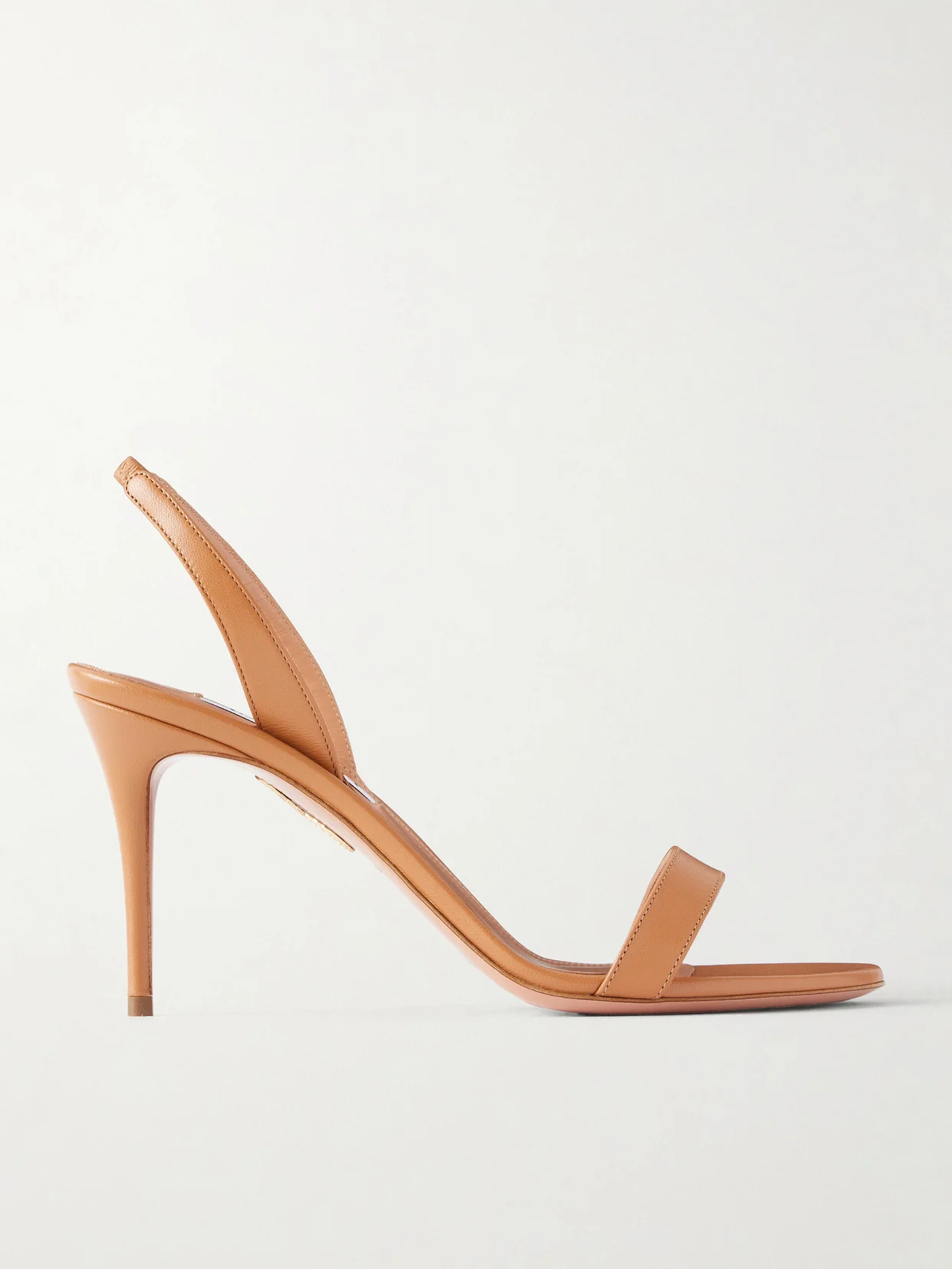So Nude 85 Leather Slingback Sandals - 1