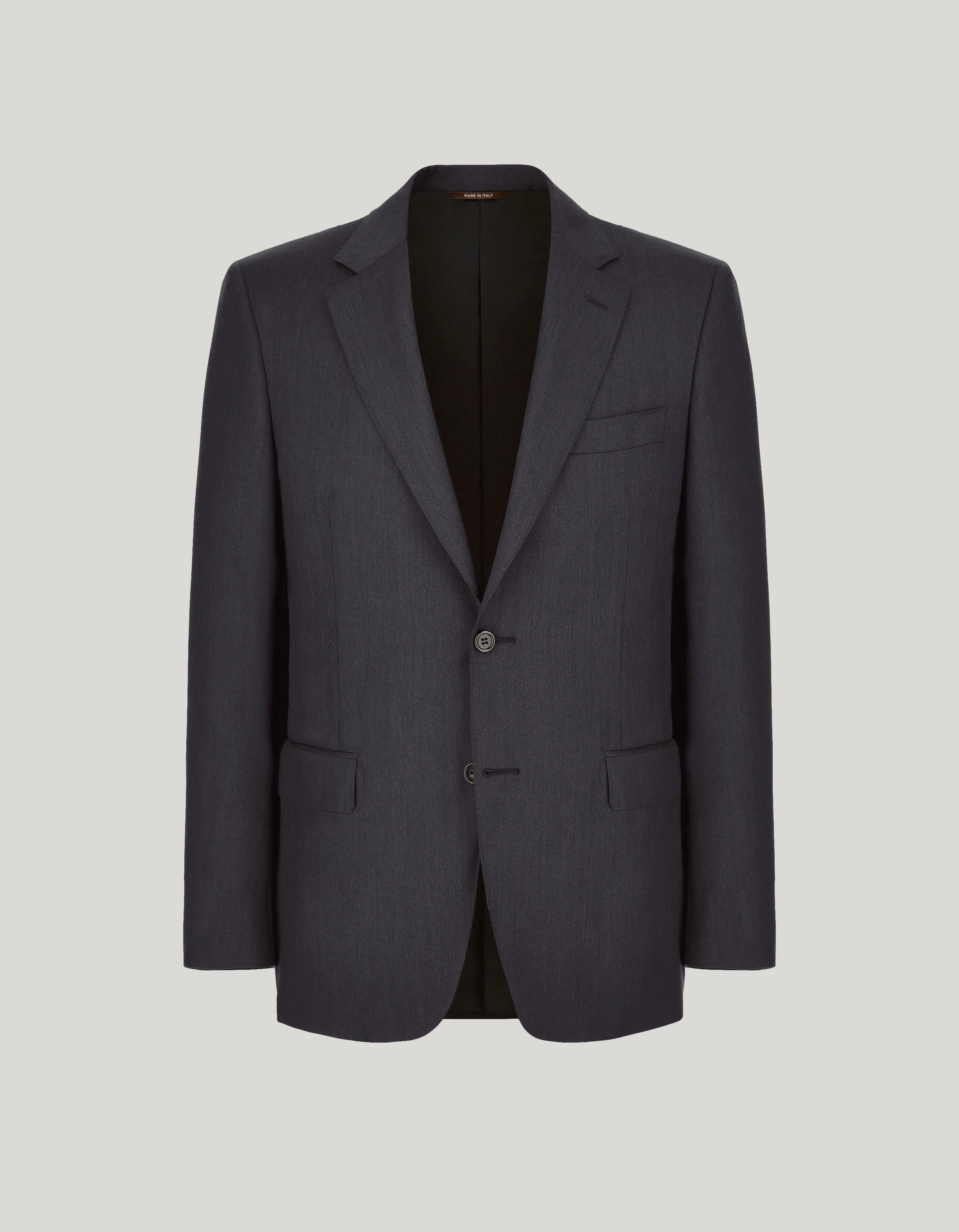 CHARCOAL GREY PURE 150'S WOOL BLAZER - 1