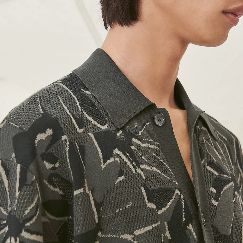 Boxy fit shirt with capri collar - 3