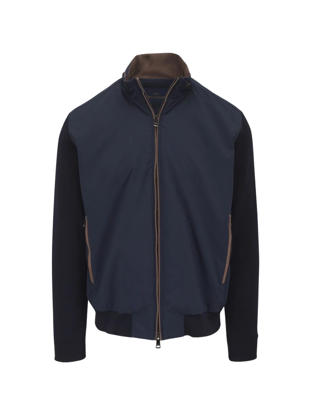 panelled zip-up jacket - 1