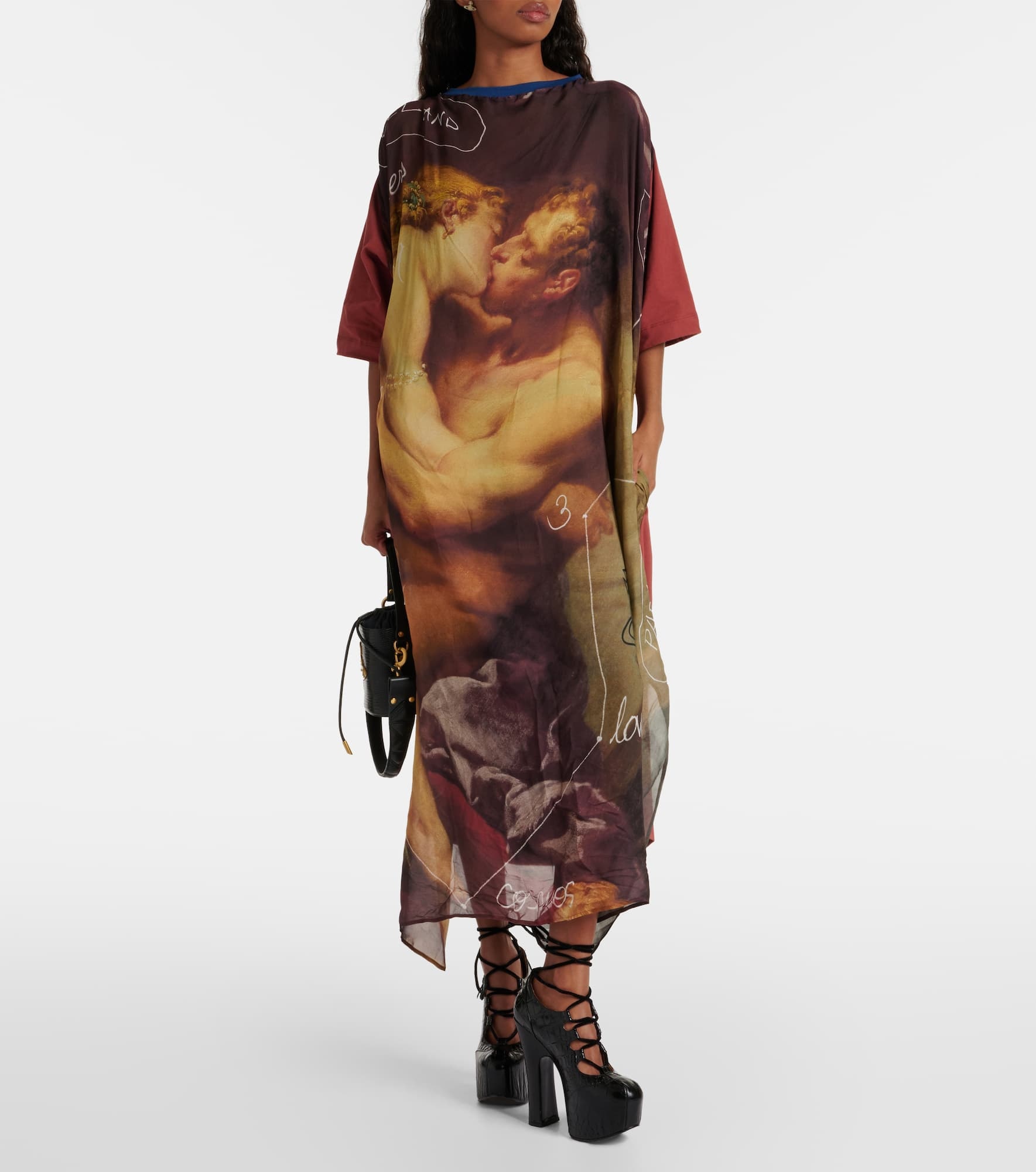 Kiss printed T-shirt dress - 2