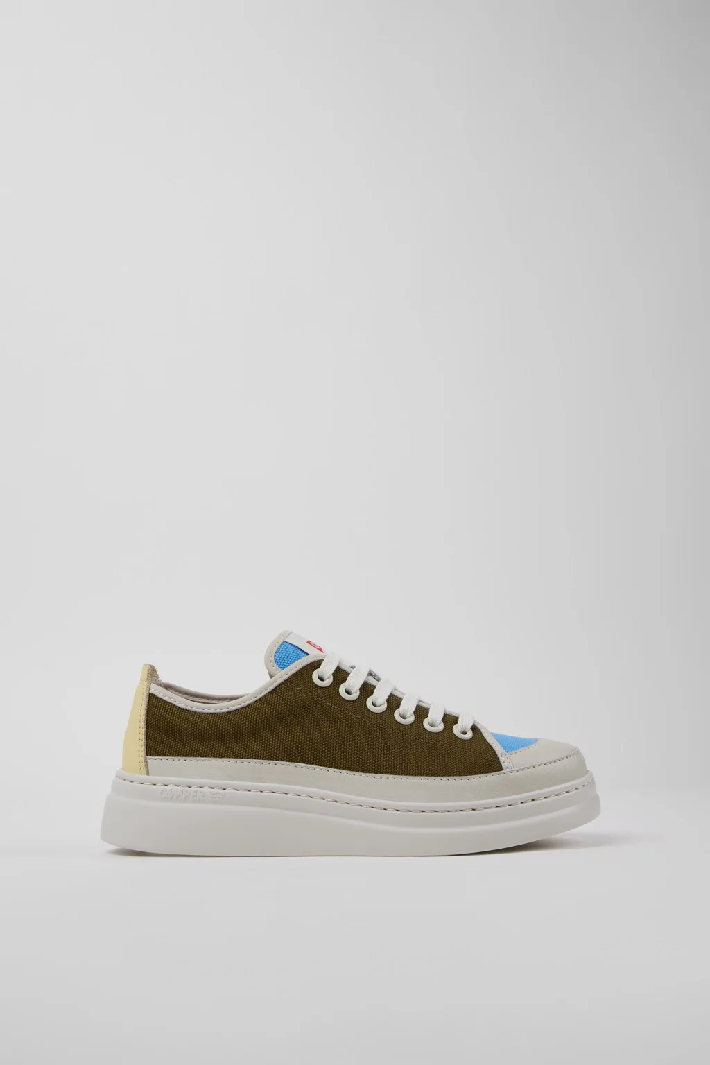 Twins Multicolor Textile and Leather Sneakers for Women. - 1