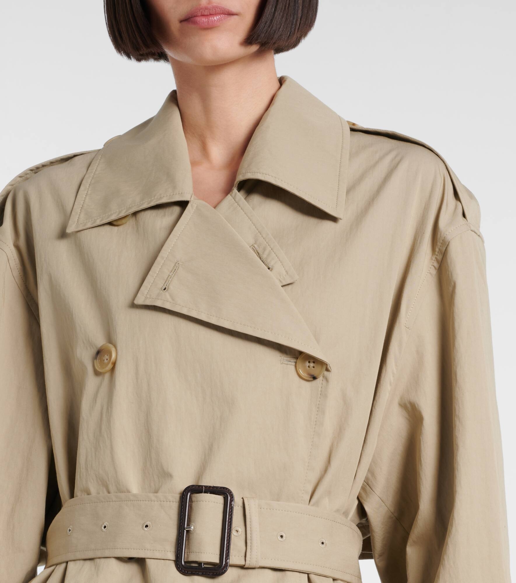 Cotton-blend trench coat - 4