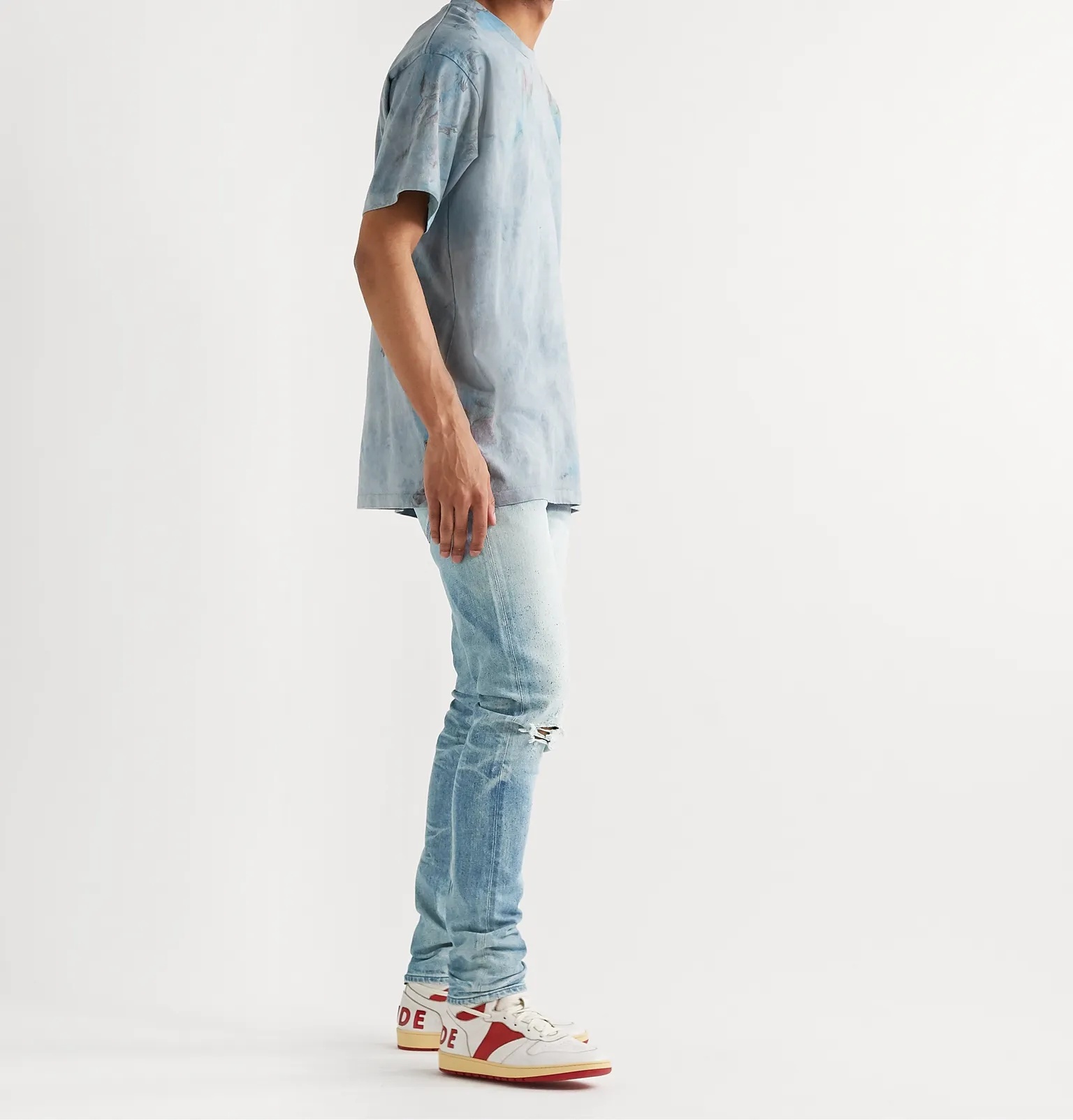 The Cast 2 Skinny-Fit Paint-Splattered Distressed Denim Jeans - 2