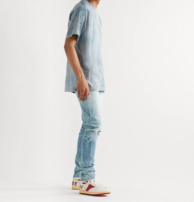 John Elliott The Cast 2 Skinny-Fit Paint-Splattered Distressed Denim Jeans outlook