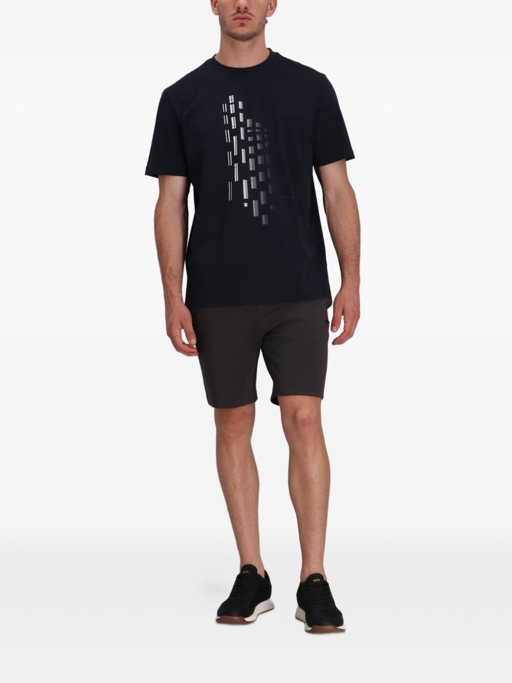 drawstring-waist shorts - 2