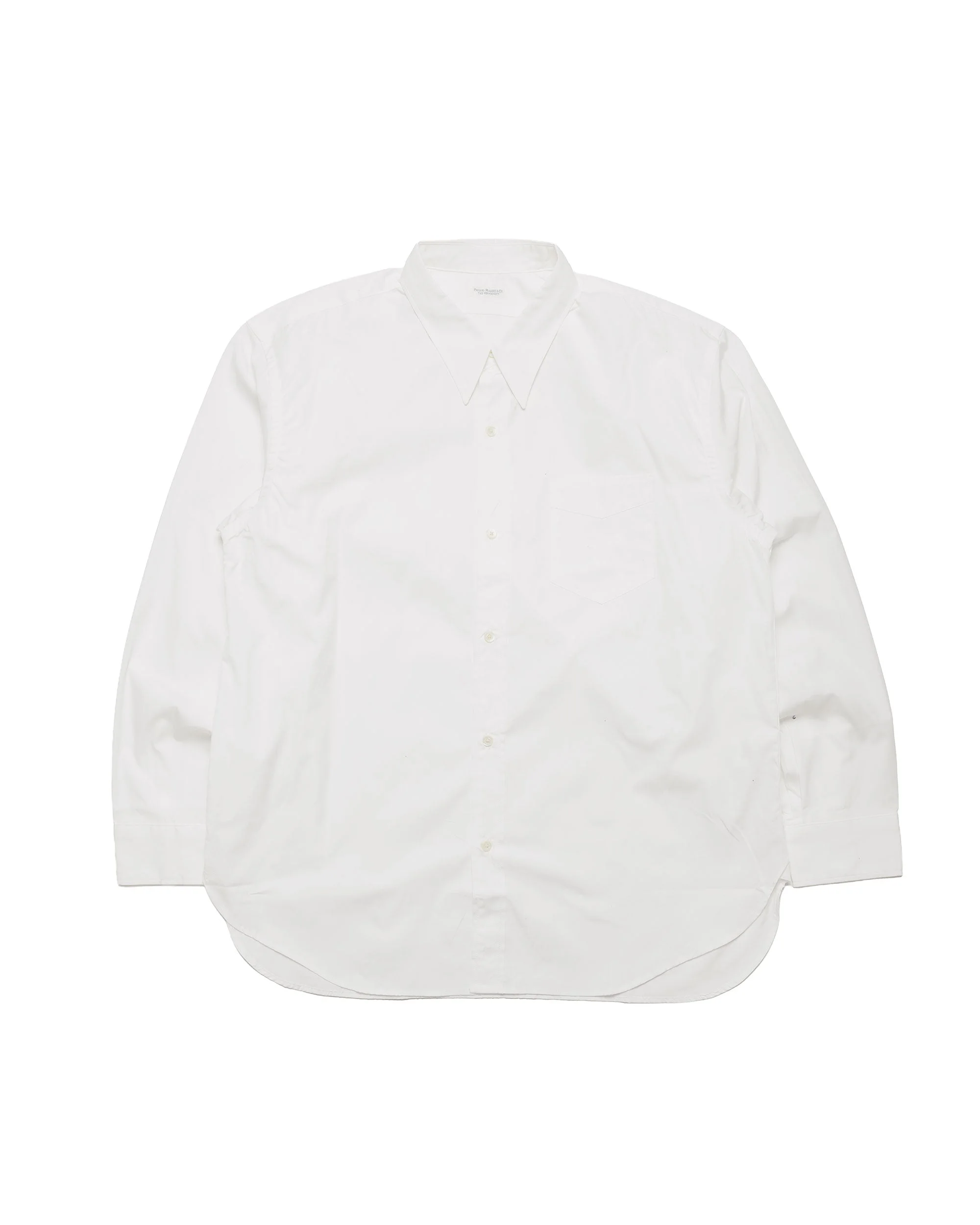Poplin Dress Shirt Vintage Off White - 1
