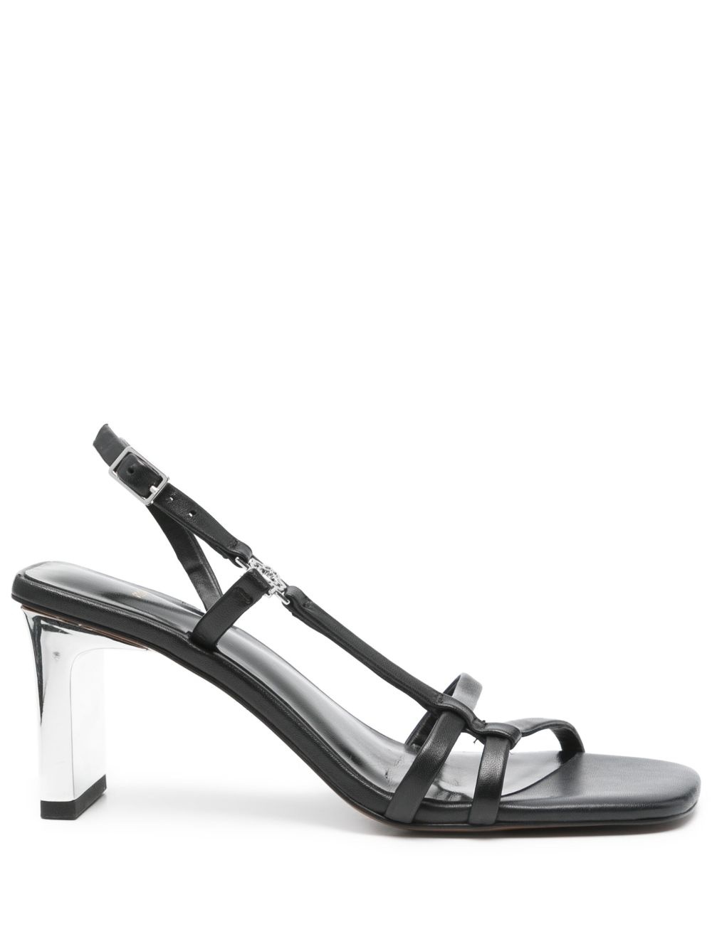 80mm leather sandals - 1