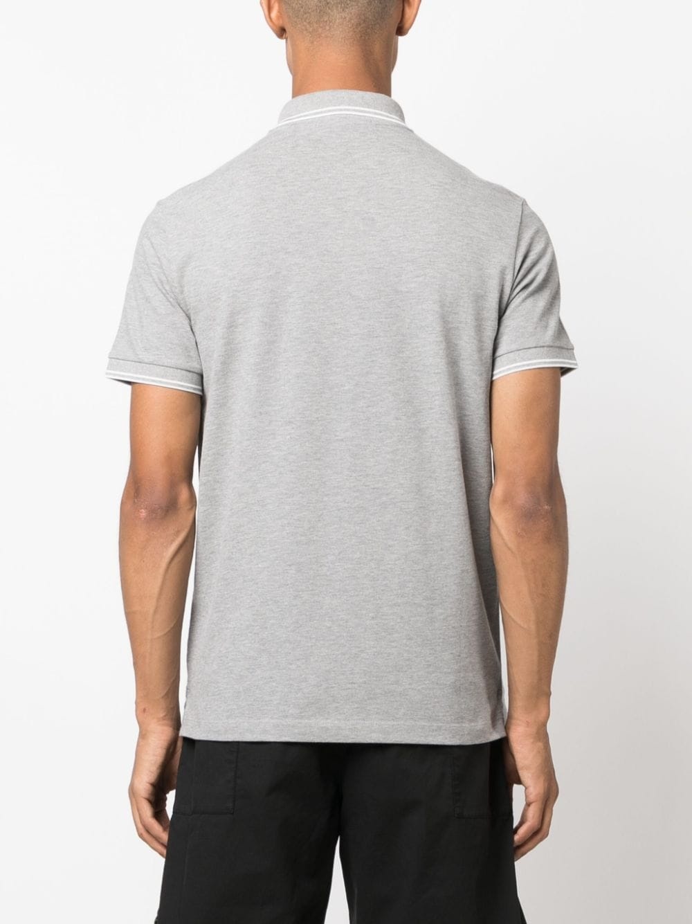 Compass logo-patch short-sleeved polo shirt - 4