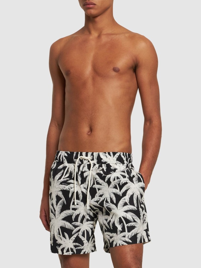 Palm print tech swim shorts - 2