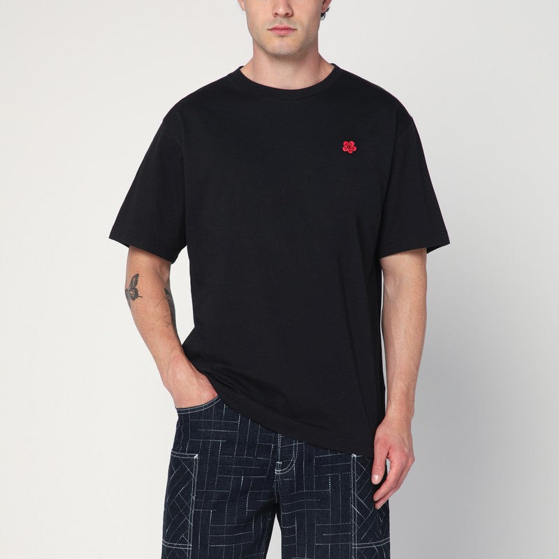 Kenzo Black Crew Neck T-Shirt In Cotton Men - 1
