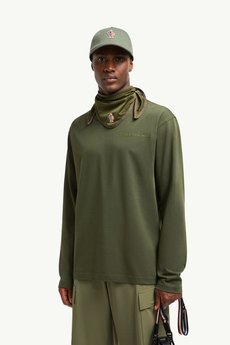 Moncler Grenoble Logo Long Sleeve Cotton T-Shirt outlook
