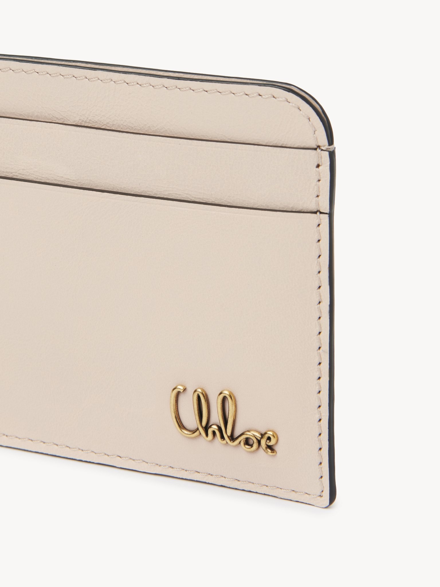 CHLOÉ ICONIC CARD HOLDER IN SHINY LEATHER - 4