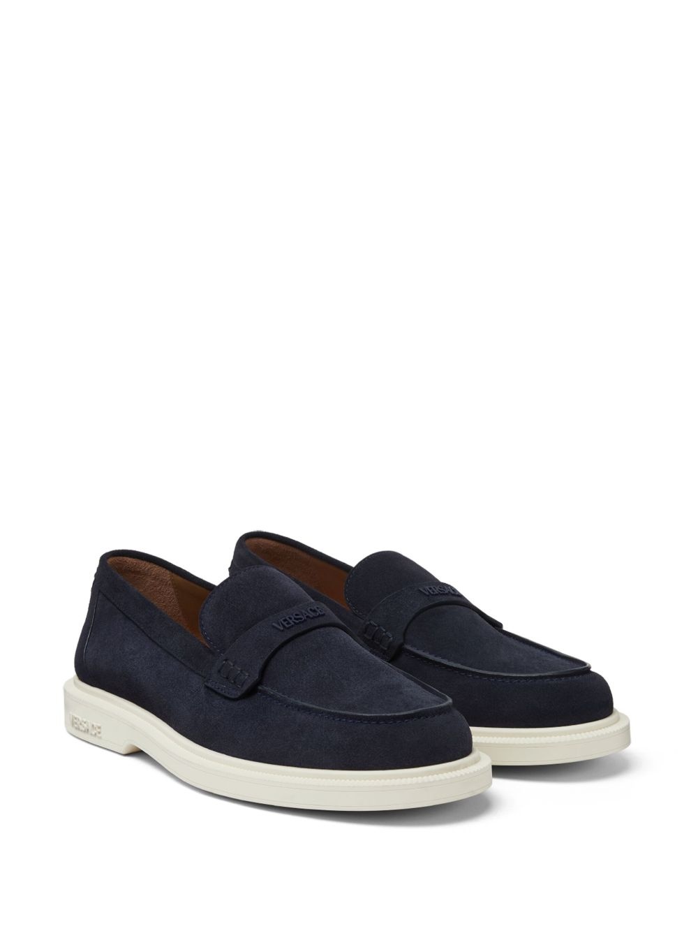 logo-plaque loafers - 2