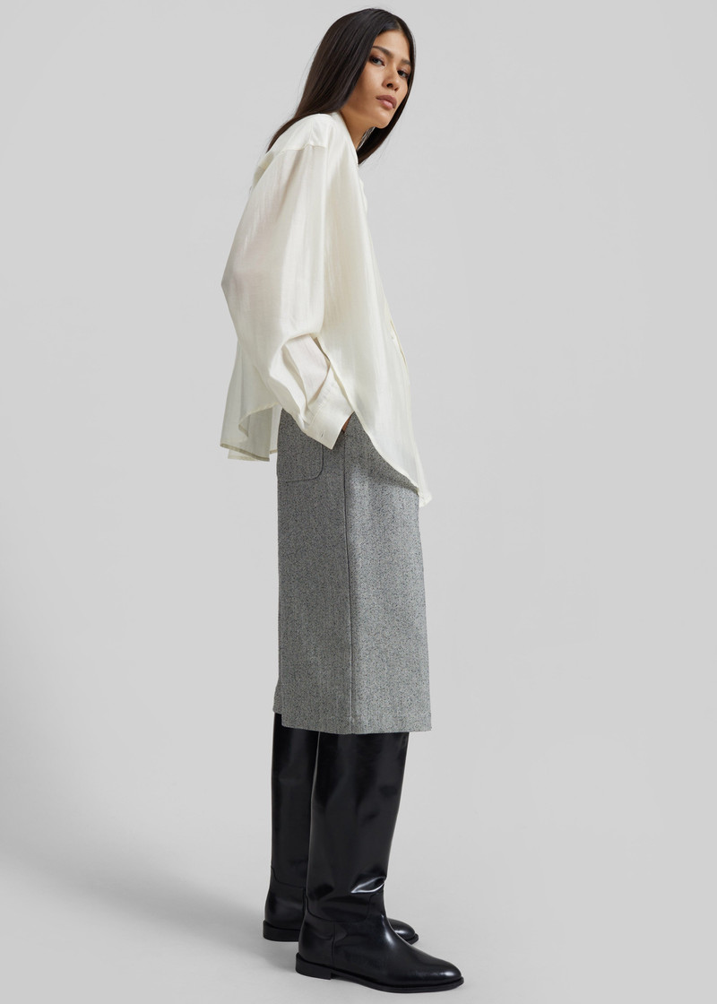 Dunley Bermuda Shorts - Grey Melange 5