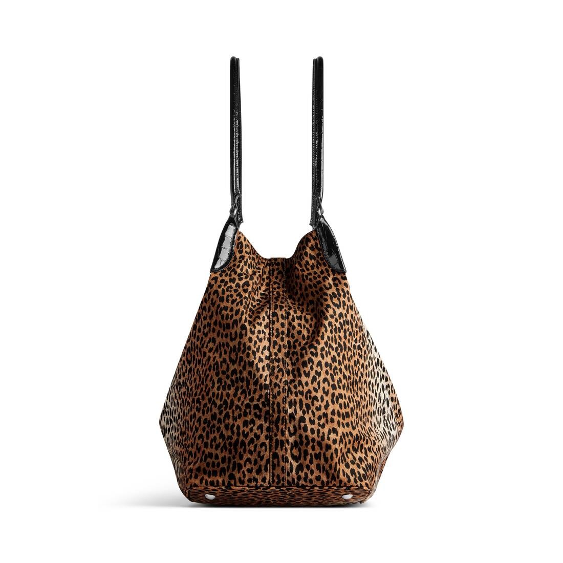 Women's Genève Large Hobo Bag Leopard Print in Beige - 3