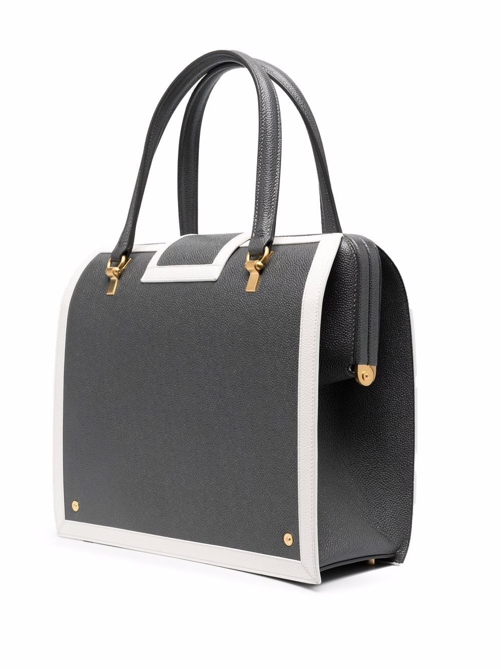 Mrs. Thom contrast-trim tote - 3