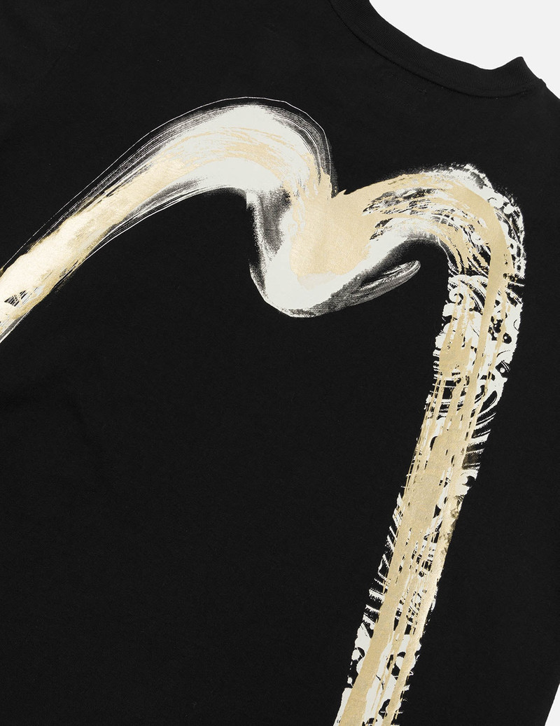 Artistic Brush Daicock Print Relax Fit T-Shirt 7