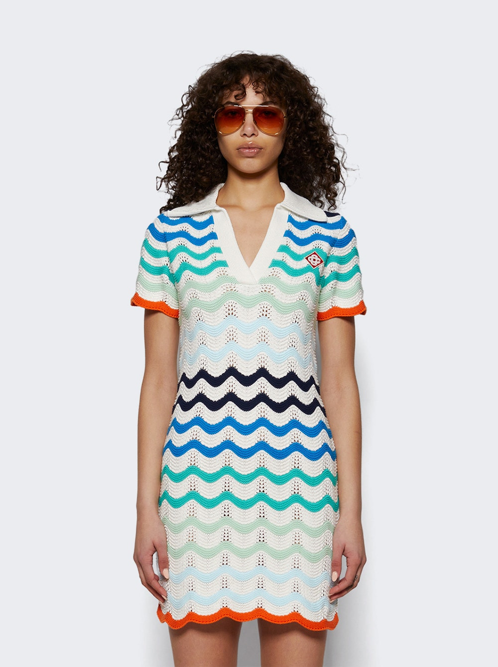 Wavy Crochet Dress Multicolor - 2