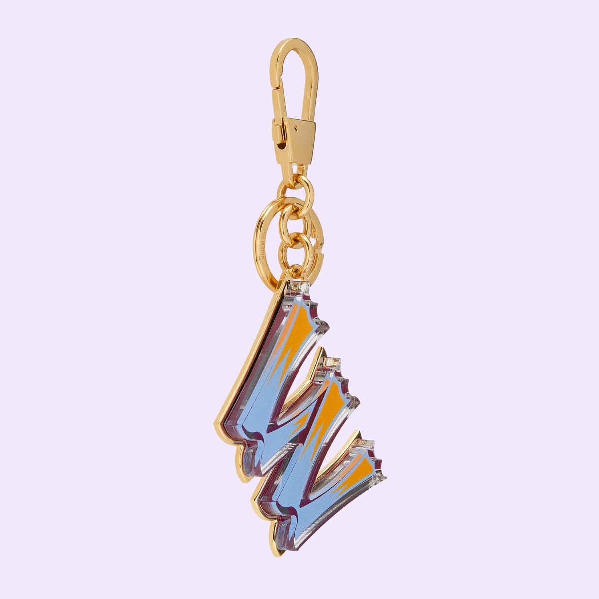 Letter W Plexiglas keychain - 3