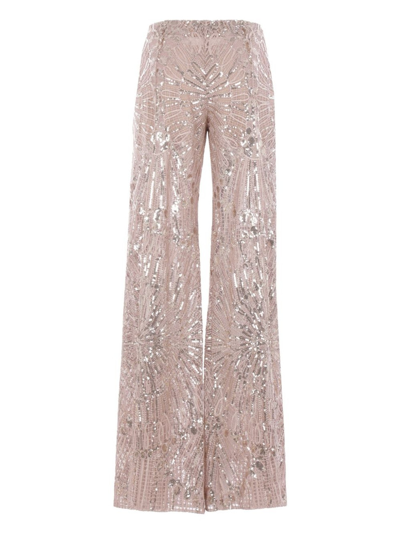 ELIE SAAB embroidered flared trousers outlook