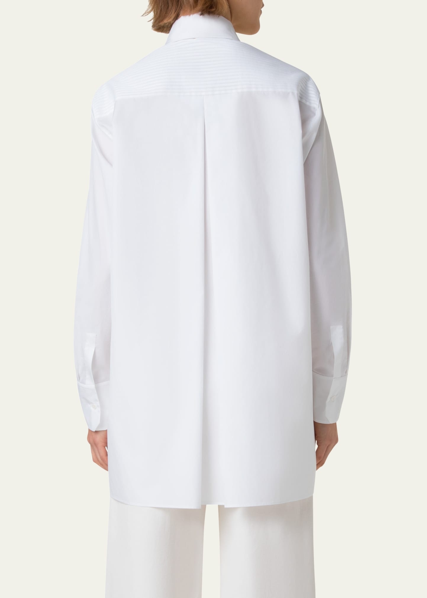 Textured Cotton Voile Oversized Shirt - 3