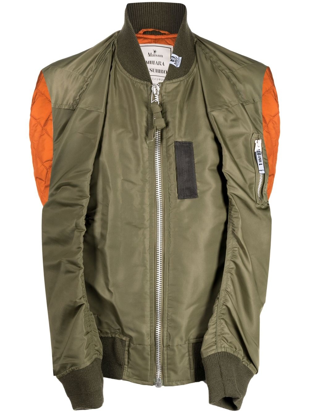 multi-layered bomber jacket - 1