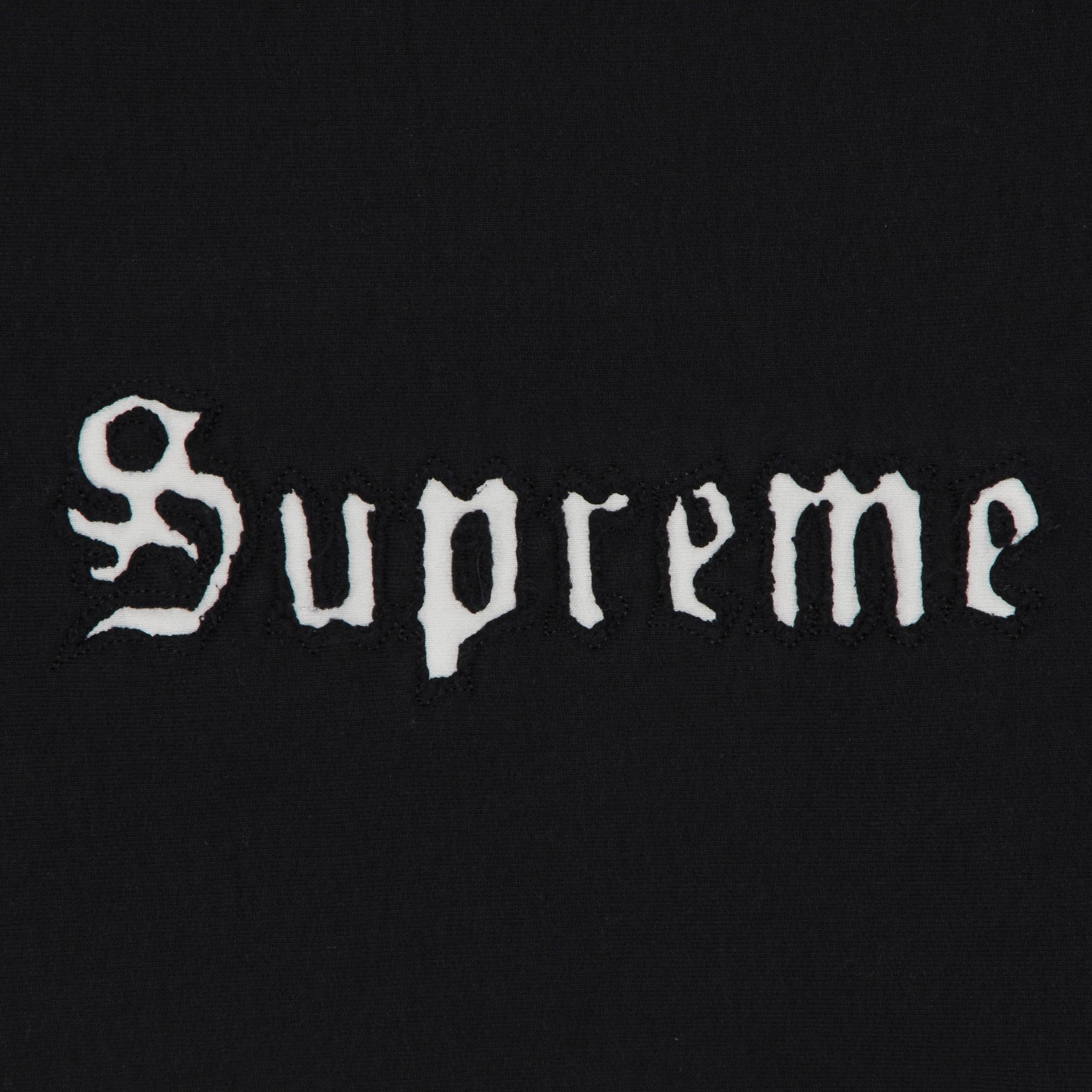 Supreme Contrast Cutout Sweatpant 'Black' - 3