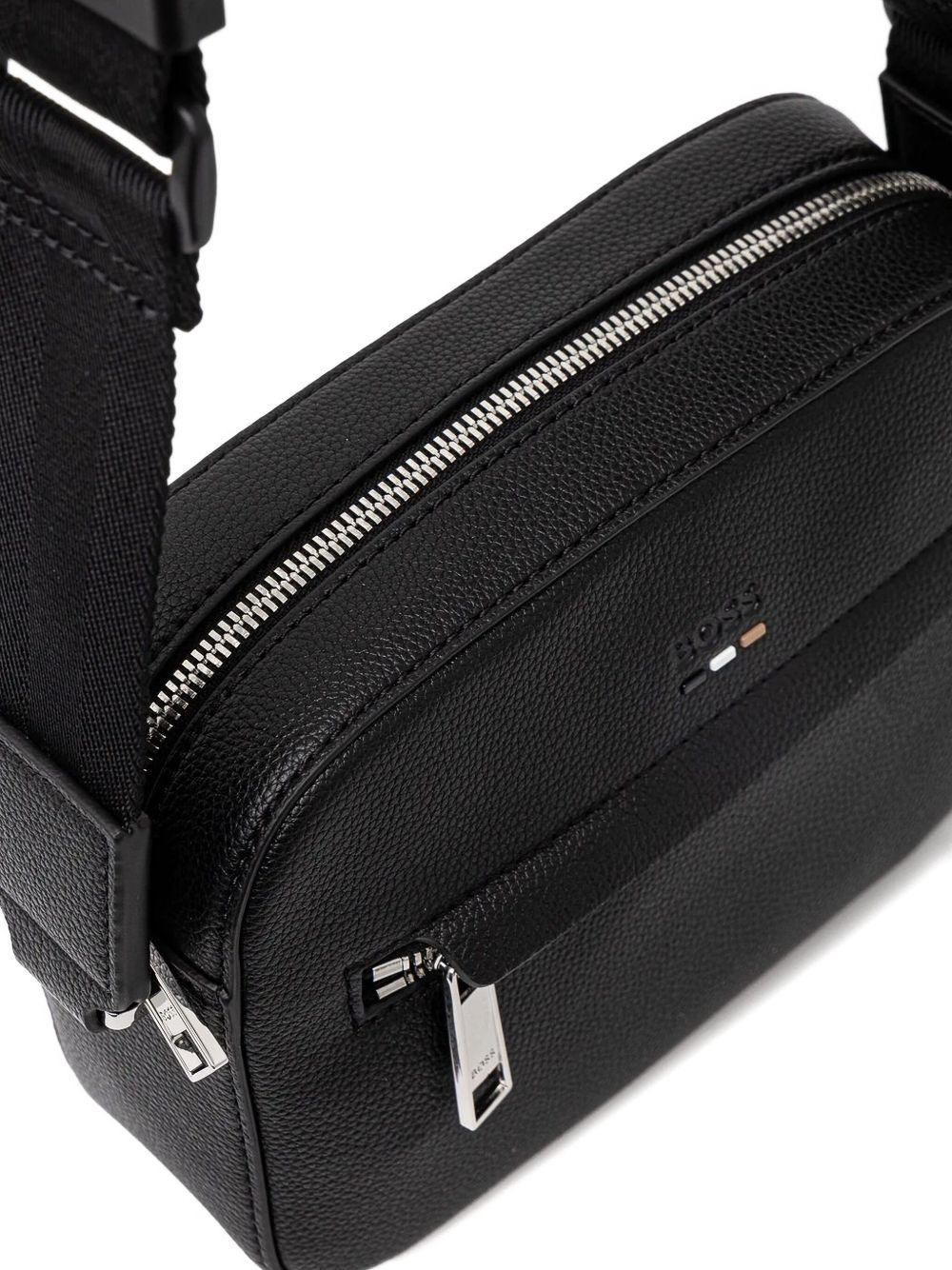 zip-fastening leather belt bag - 4