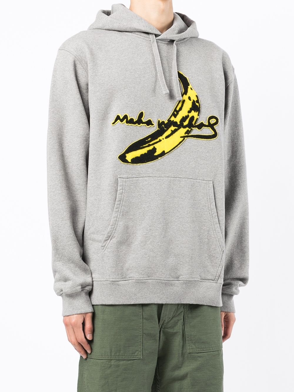 LOGO-PATCH COTTON HOODIE - 5