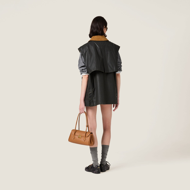 Resin-finish poplin vest 3