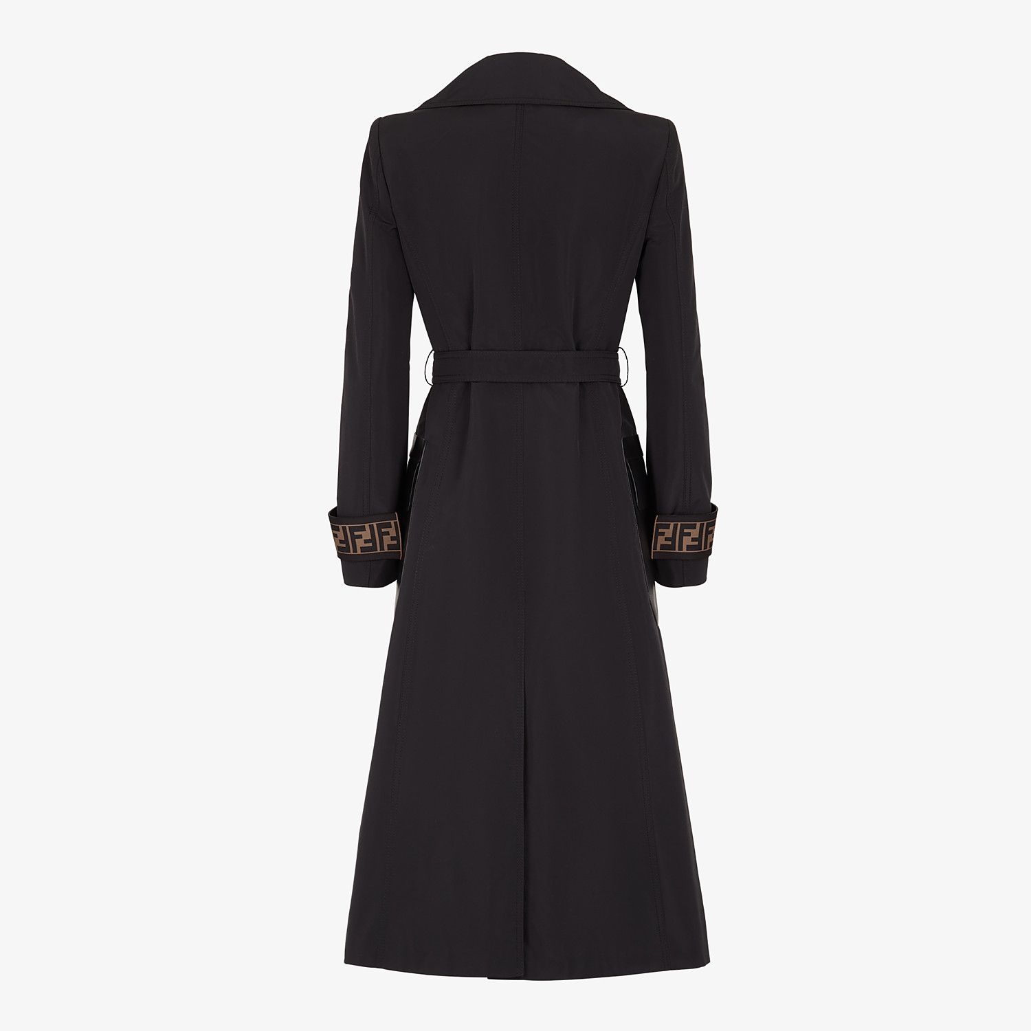 Black faille trench coat - 2