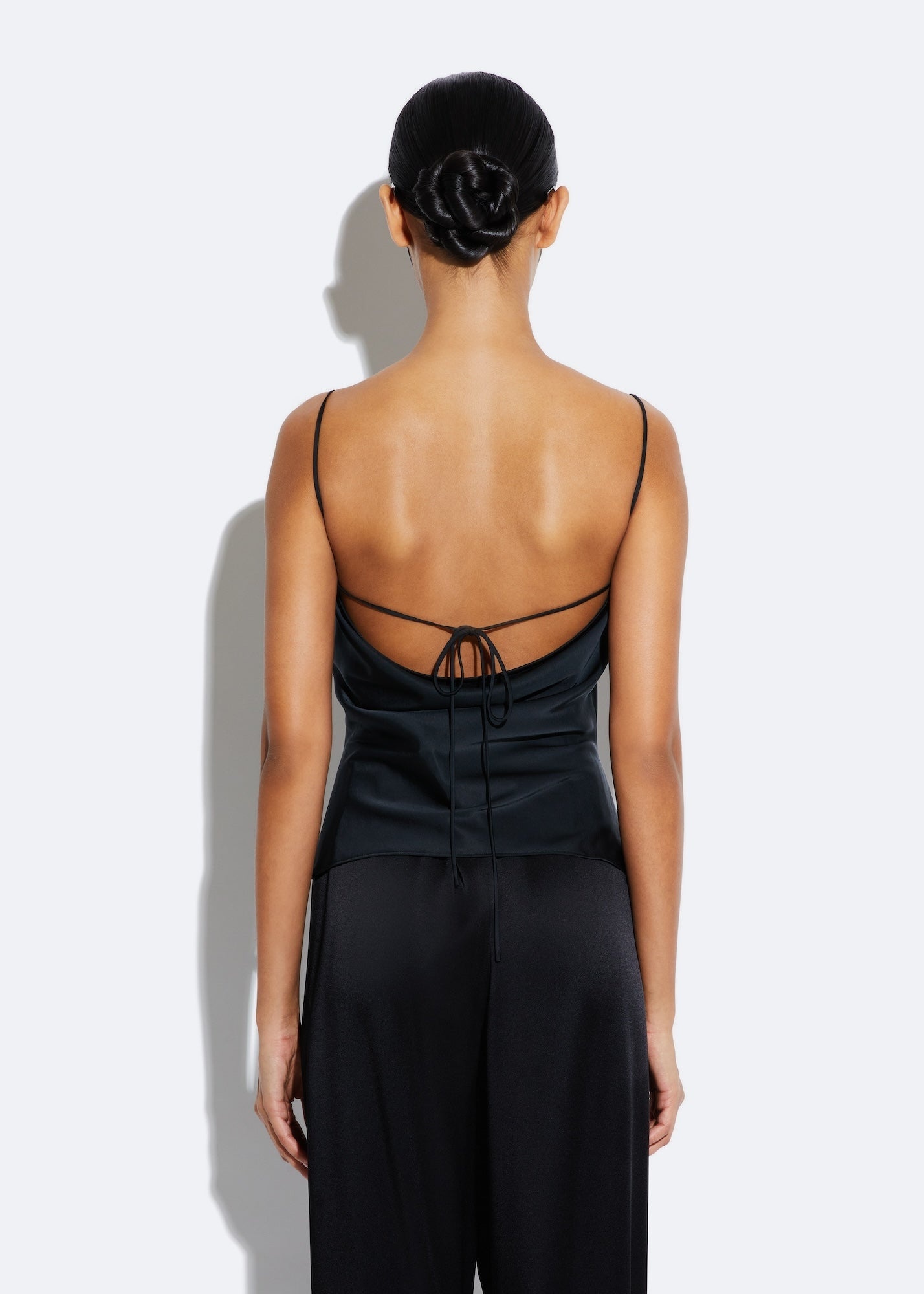 Satin Cowl Neck Cami Top - 3
