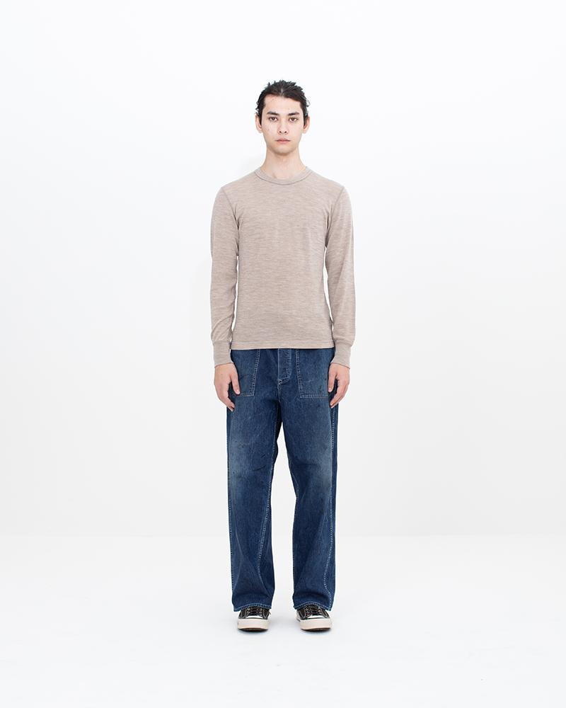 visvim THERMAL CREW L/S (SUPERFINE) BEIGE outlook