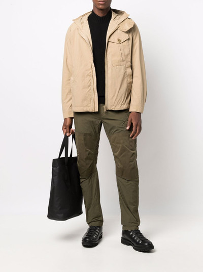 Ten C mid-layer panelled hooded jacket outlook