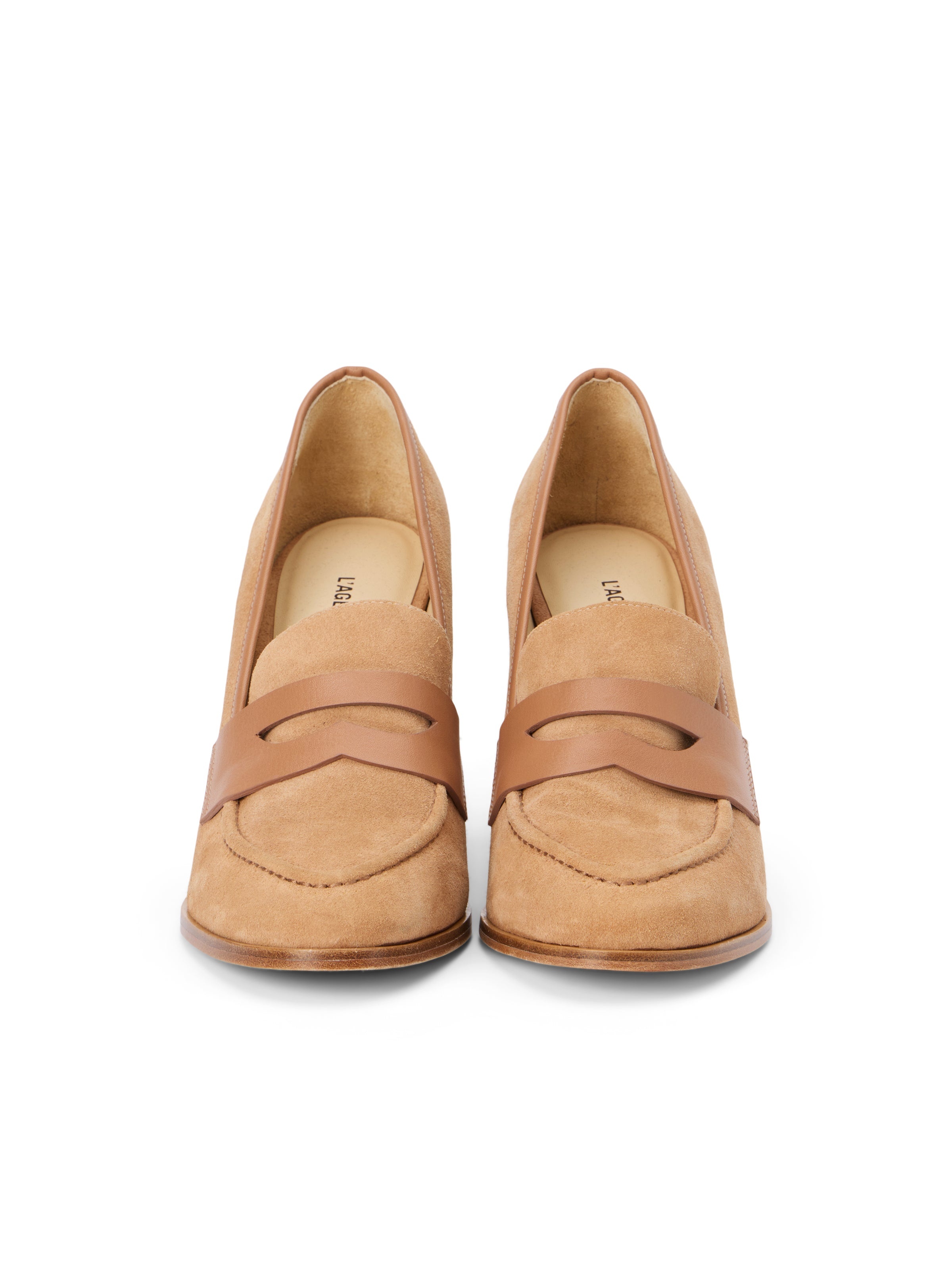 Blanche Heeled Suede Loafer - 5