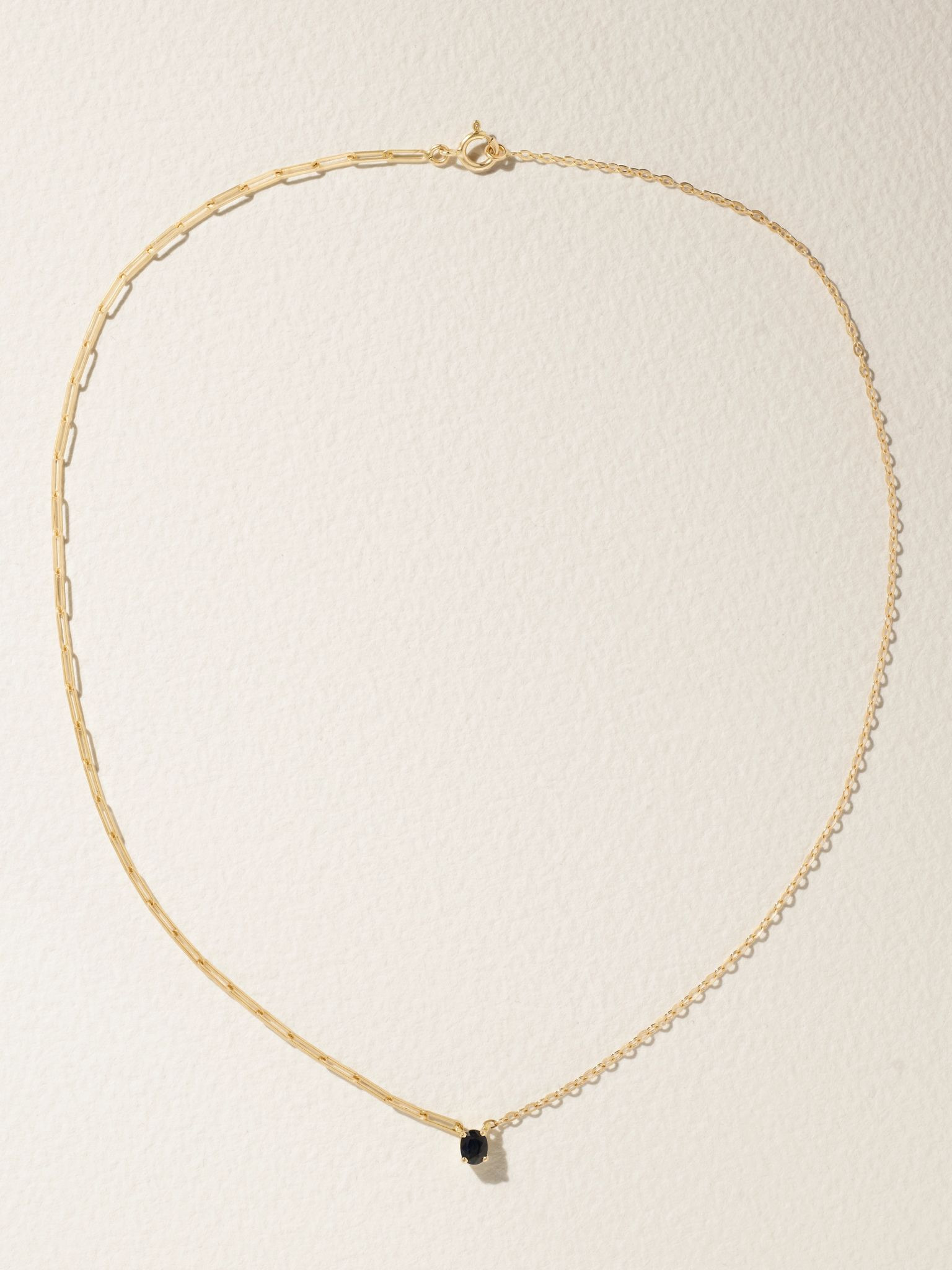 18-karat gold sapphire necklace Blue - 3