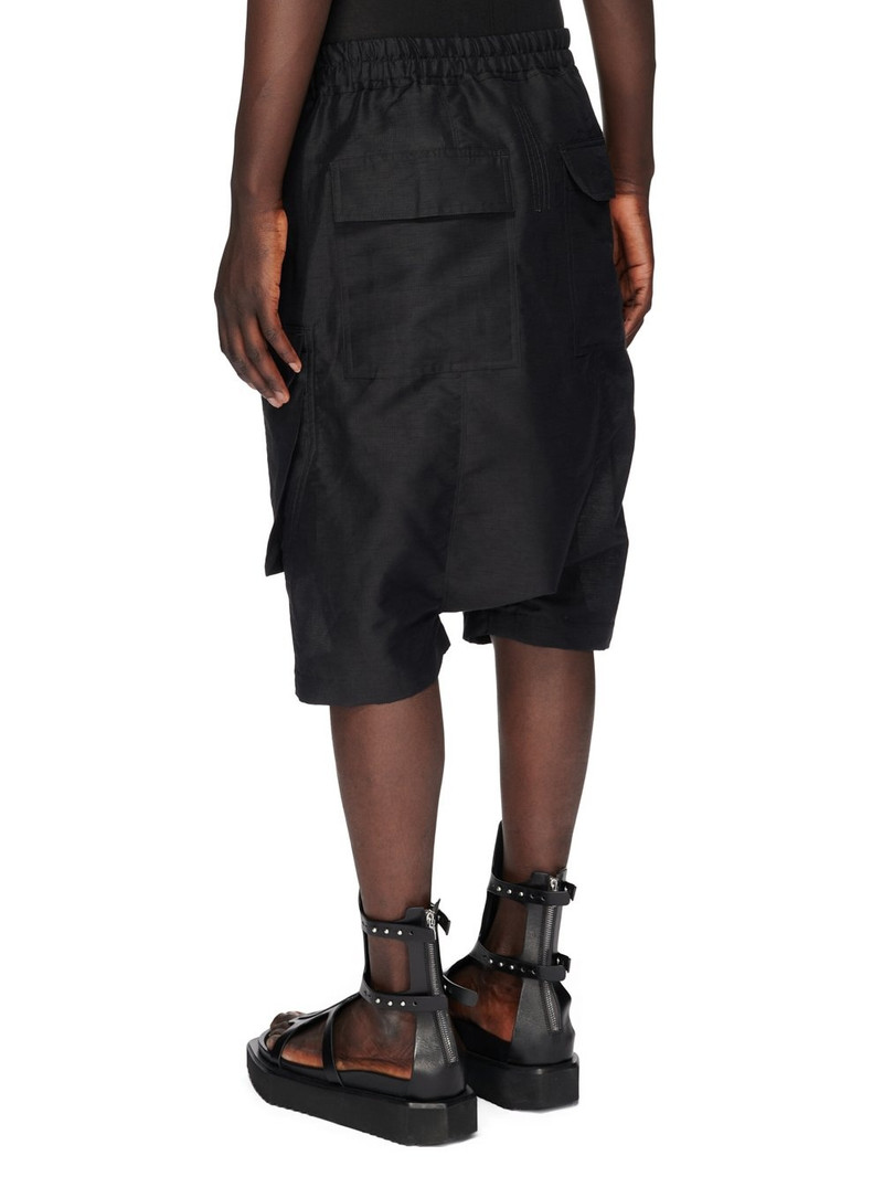 elasticated-waist drop-crotch shorts 3
