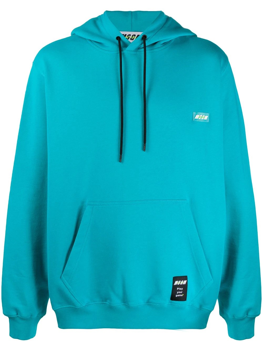 logo-embellished hoodie - 1